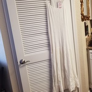 BRAND NEW! Exist Summer White Dress sz L